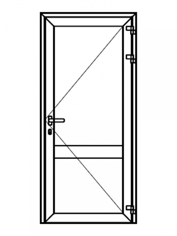 porte entree aluminium sur mesure